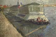Vincent Van Gogh Bathing Float on the Seine at Asnieres (nn04) oil